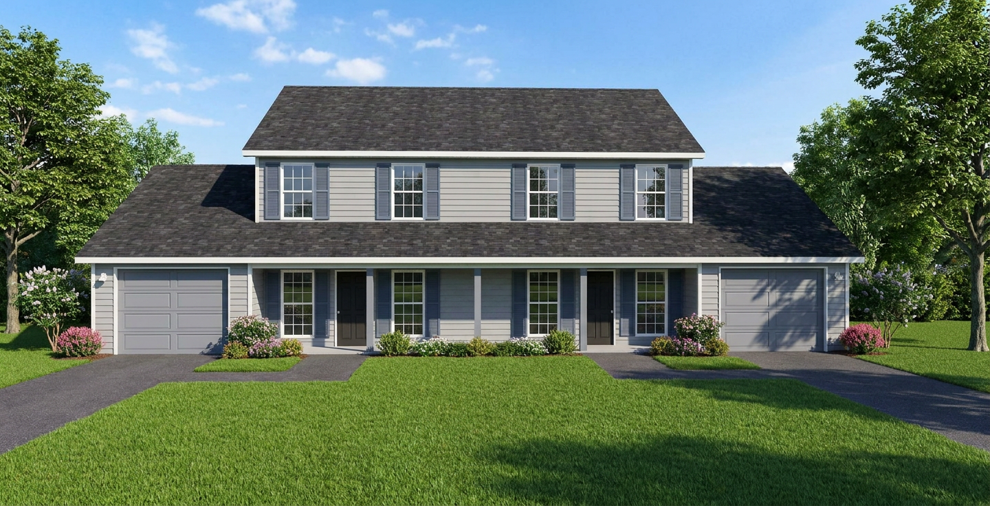 J0406-11d, 2-story duplex with garages